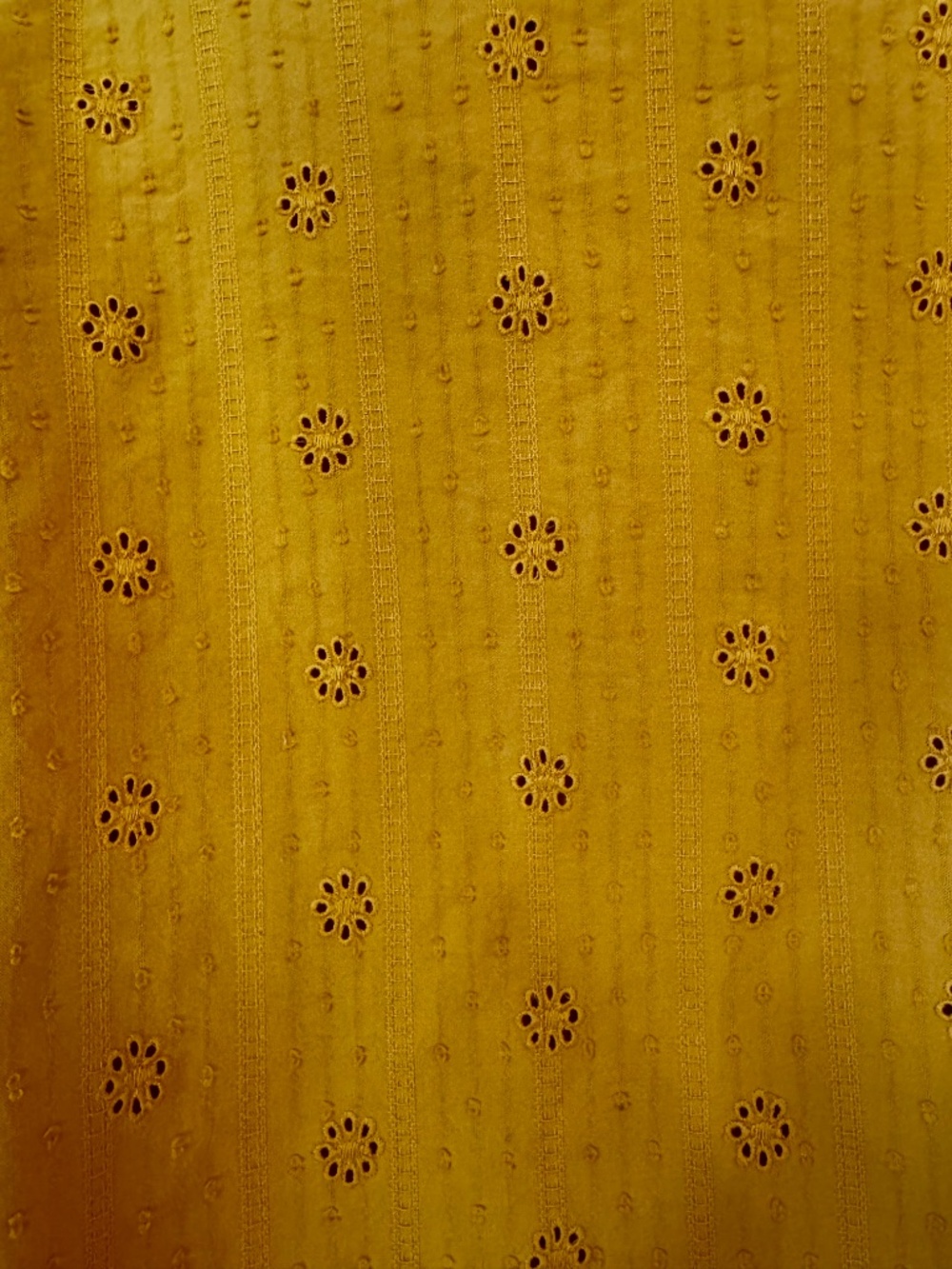 Universal Thread Goods Co. Eyelet Gold Blouse - Picture 3 of 13